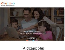 Tablet Screenshot of kidzapp.com